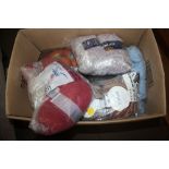 A box of knitting wool