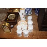 A quantity of Queen Anne coffee ware