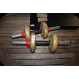 A pair of dumbbells