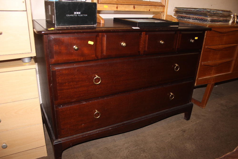 A Stag chest fitted four short over two long drawe