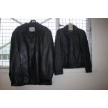 Two leather jackets