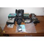 A quantity of various cameras