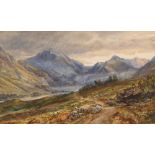 Arthur Perigal, study of Glen Nevis, signed watercolour, 31cm x 51cm