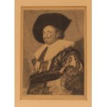 Pencil signed artists proof of the Laughing Cavalier, 27.5cm x 19cm overall, contained in a black