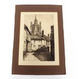 Elsie V. Cole, (1885-1968), St. Peter Mancroft church, Norwich, pencil signed etching