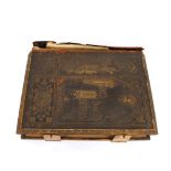 Fox's leather bound book of Martyrs, with brass binding and clasps, AF