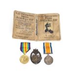 World War I, two medals to Pte. W.E. Milton of the Suffolk regiment together with a German WW2