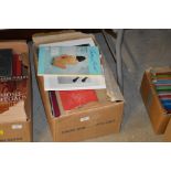 A box of Art and Photography books