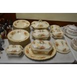 A quantity of Ashley ivoryware dinnerware