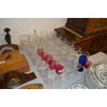 A quantity of 19th Century and later glassware