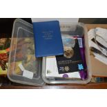 A box of various coinage to include Royal Mint