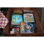 A box of DVD's