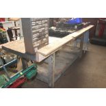 A large work shop bench