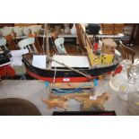 A model radio controlled boat "Deben Star"