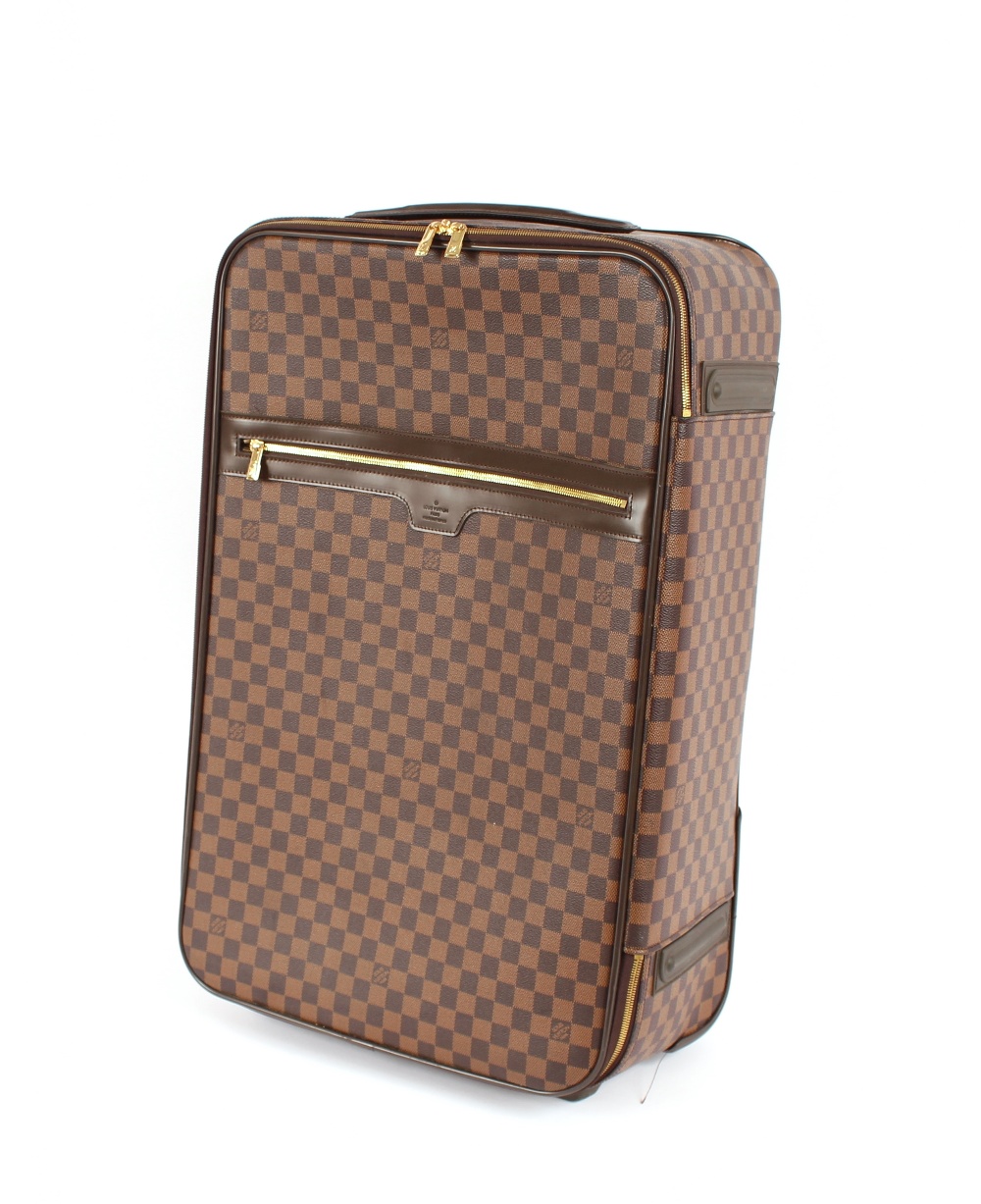 A Louis Vuitton style suitcase