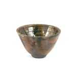 Studio Pottery bowl, impressed mark "P" to base, d