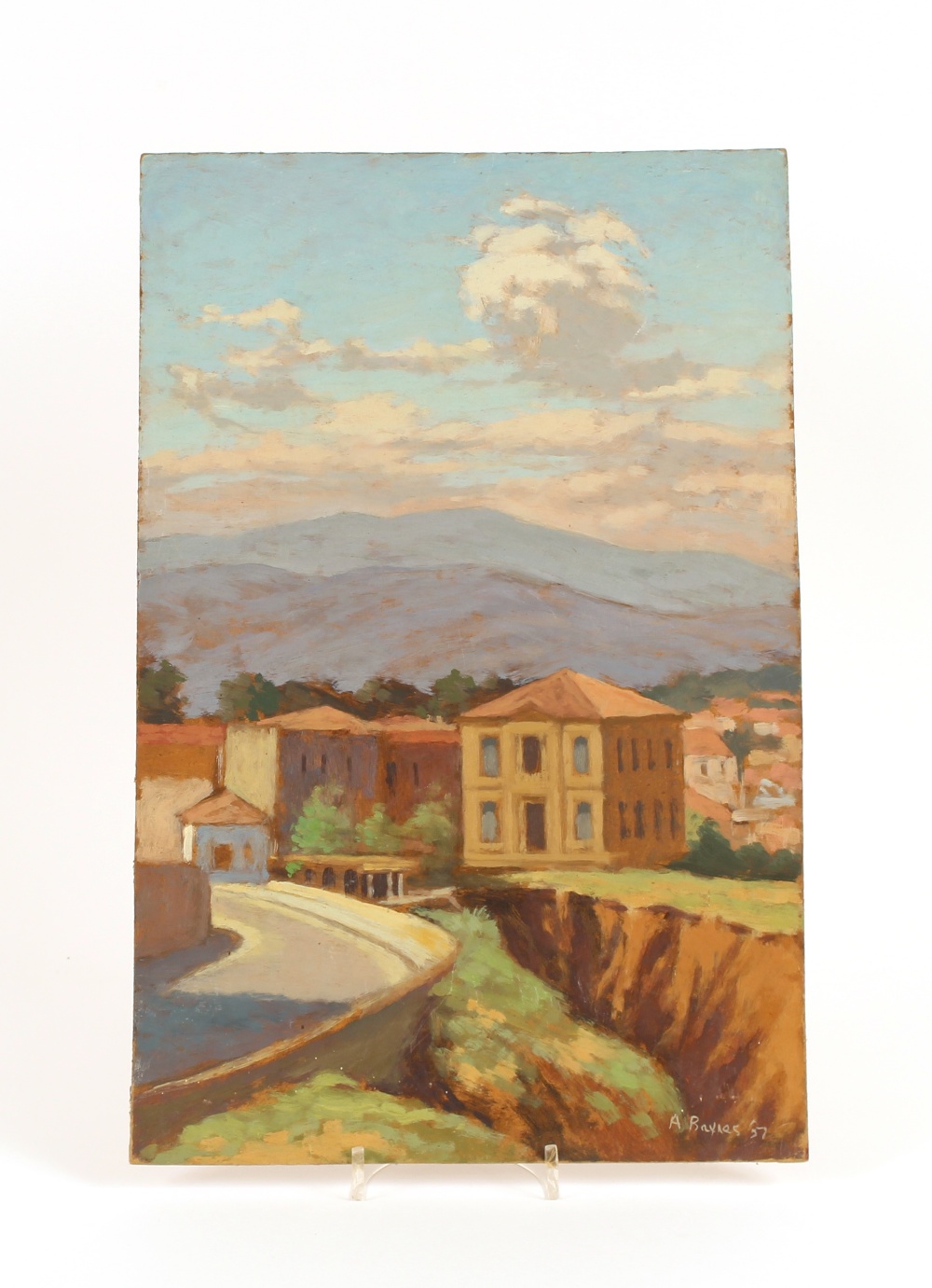 A Baines, 20th Century study of a continental land - Image 2 of 3