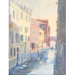 P.M.P. Maxwell, Venetian canal study, signed oil on board, 45cm x 35cm