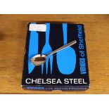 A set of six Viners "Chelsea" coffee spoons in ori