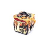 A Moorcroft "Toadstool Carnival" square twin handl