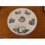 Seven "Gien France" fondue plates