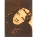 Angus McBean, framed and glazed photograph of an actress, pencil signed to mount Angus McBean,