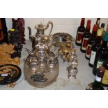 A quantity of various silver plated ware to includ
