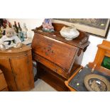 An oak students bureau fitted single drawer