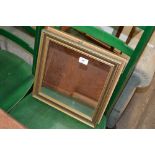 Two gilt framed square mirrors