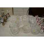 A quantity of various glassware