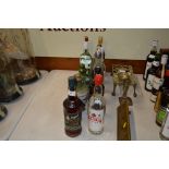 Twelve bottles of various spirits to include Capta