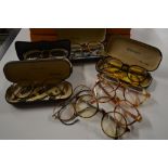 A box of Armani spectacles and others