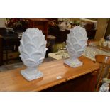 A pair of Acorn finials