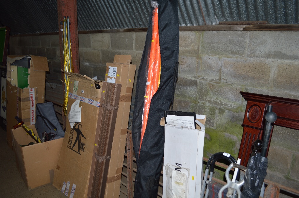 A quantity of slalom poles in carrying case