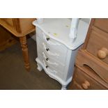 A French style bedside chest fitted four drawers