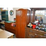 A bedroom suite comprising of a two drawer wardrob