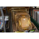 A box of gilt picture frames