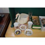 A quantity of commemorative china etc.