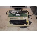 A Silver Reed electric typewriter