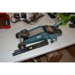 A 1½tonne hydraulic trolley jack