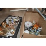 A large quantity of various china animal ornaments