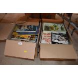 Two boxes of miscellaneous books and magazines