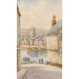 W. Sand, a pair of coastal studies depicting St. Ives, signed watercolours, 30cm x 17cm; and another