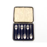 A cased set of six silver teaspoons, by Roberts & Belk, Sheffield 1919