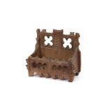 A small Gothic revival style desk tidy