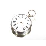 A 19th Century silver cased pocket watch, with verge escapement, maker J. Bowan, hallmarks for