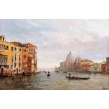 Clive Madgwick, R.B.A., 1934-2005, study of Venice, view to Santa Maria, signed oil on canvas, 29.