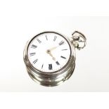 A 19th Century silver pair cased pocket watch, hallmarked for London 1862