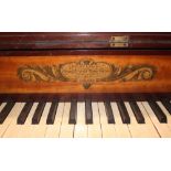 An early 19th Century mahogany and rosewood cross banded square piano, by Henry Lawson