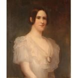 19th Century English school, portrait of "Emma Grimke", nee Evans, wife of Theodore Dedham Grimke of
